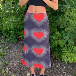 Omighty One Love Tye Dye Heart Skir